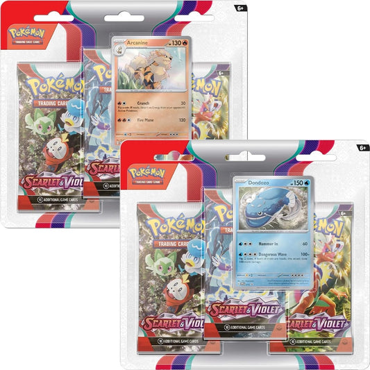 Scarlet and Violet 3 Pack Blister Set of 2 [SV1]