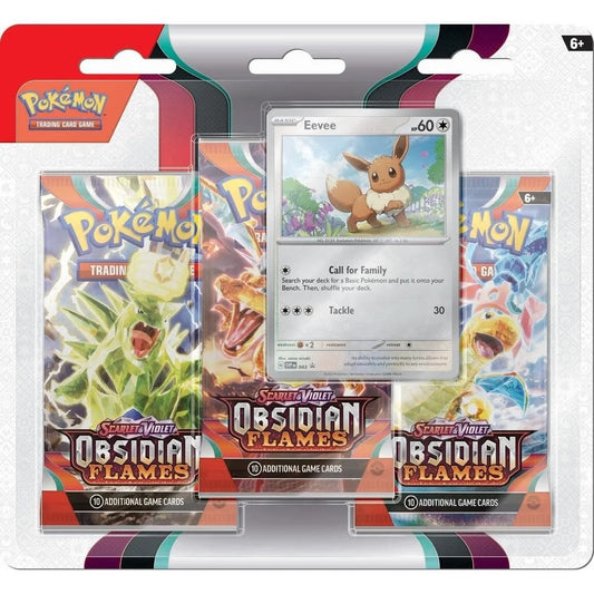 Obsidian Flames 3 Pack Blister Eevee [OBF]