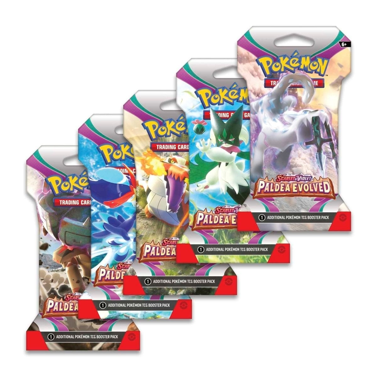 Paldea Evolved Sleeved Booster Pack Art Bundle Set of 5 [PAL]