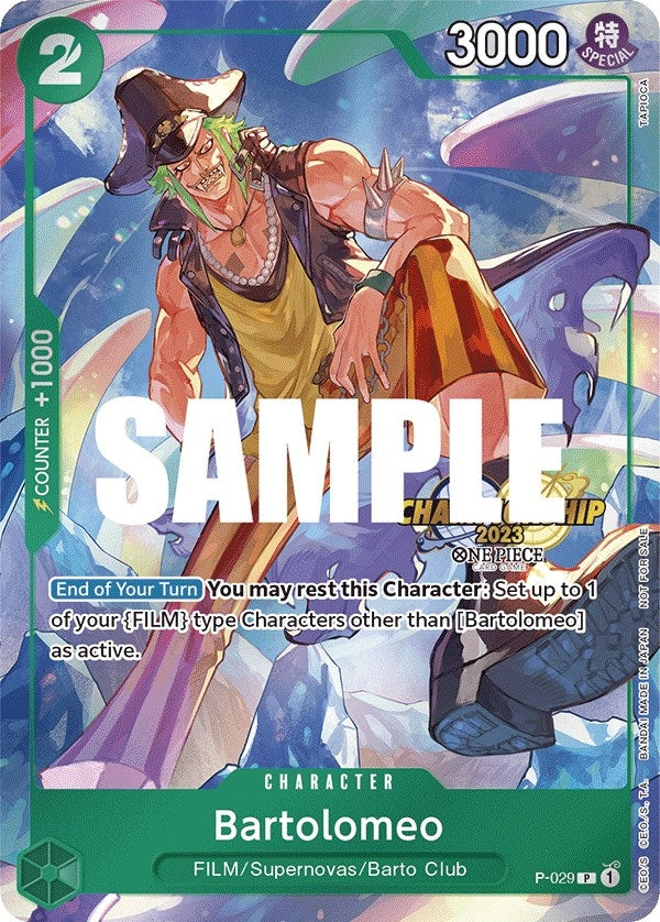 Bartolomeo CS 2023 Event Pack (P-029) [OP-PR]