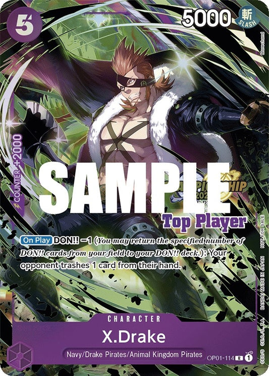 XDrake CS 2023 Top Players Pack (OP01-114) [OP-PR]