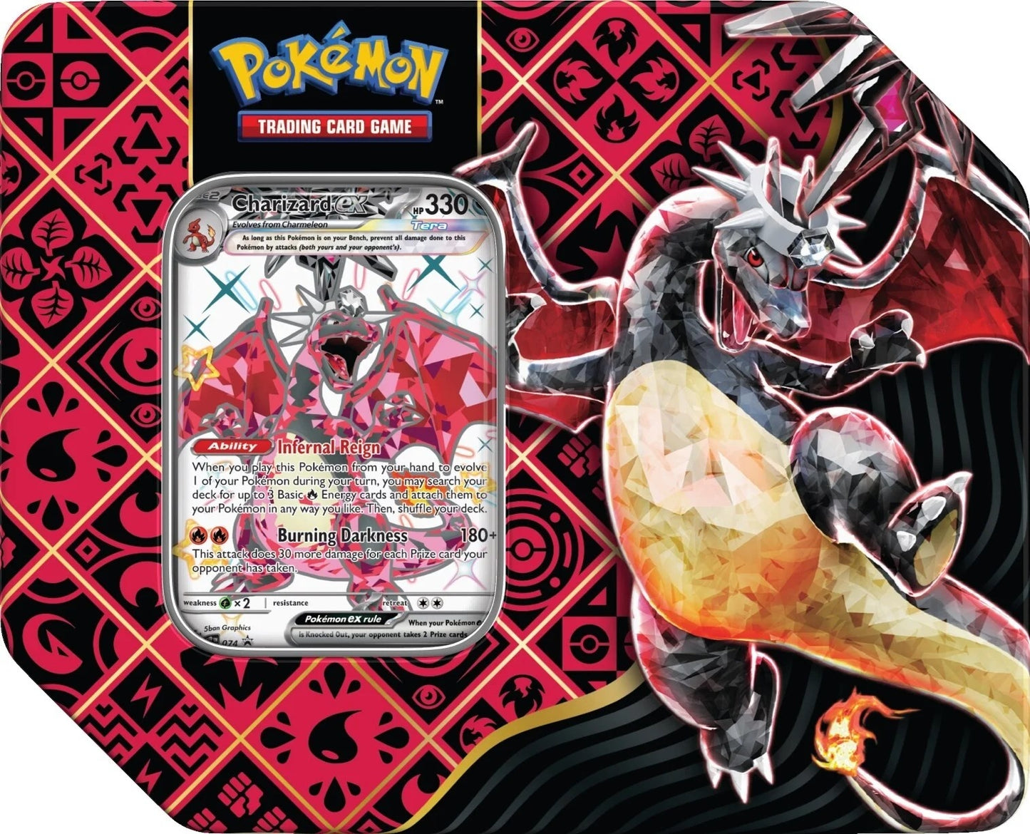 Paldean Fates Tin Charizard ex [PAF]