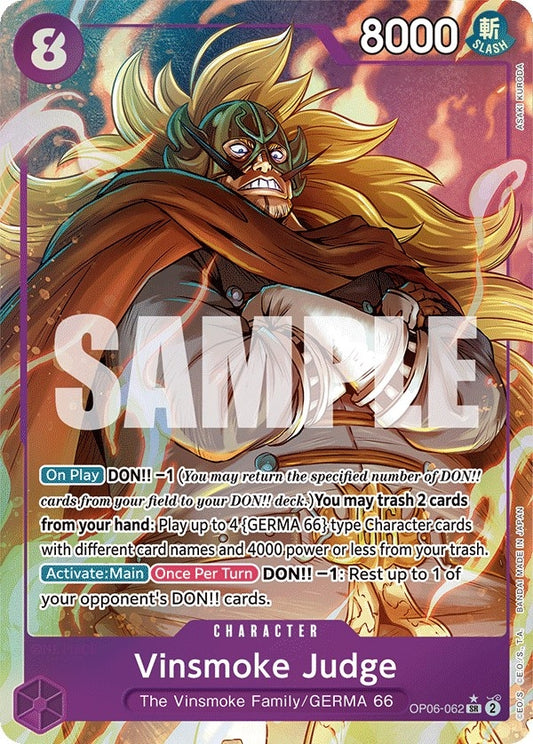 Vinsmoke Judge Alternate Art (OP06-062) [OP06]