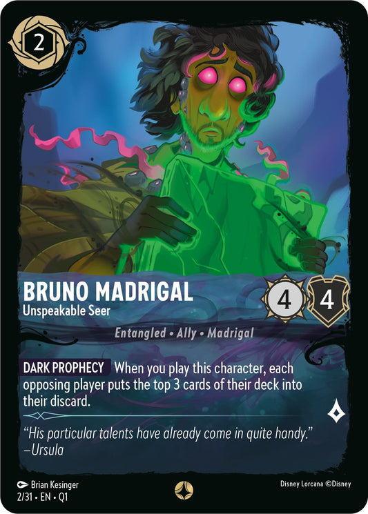 Bruno Madrigal Unspeakable Seer (2/31) [Q1]