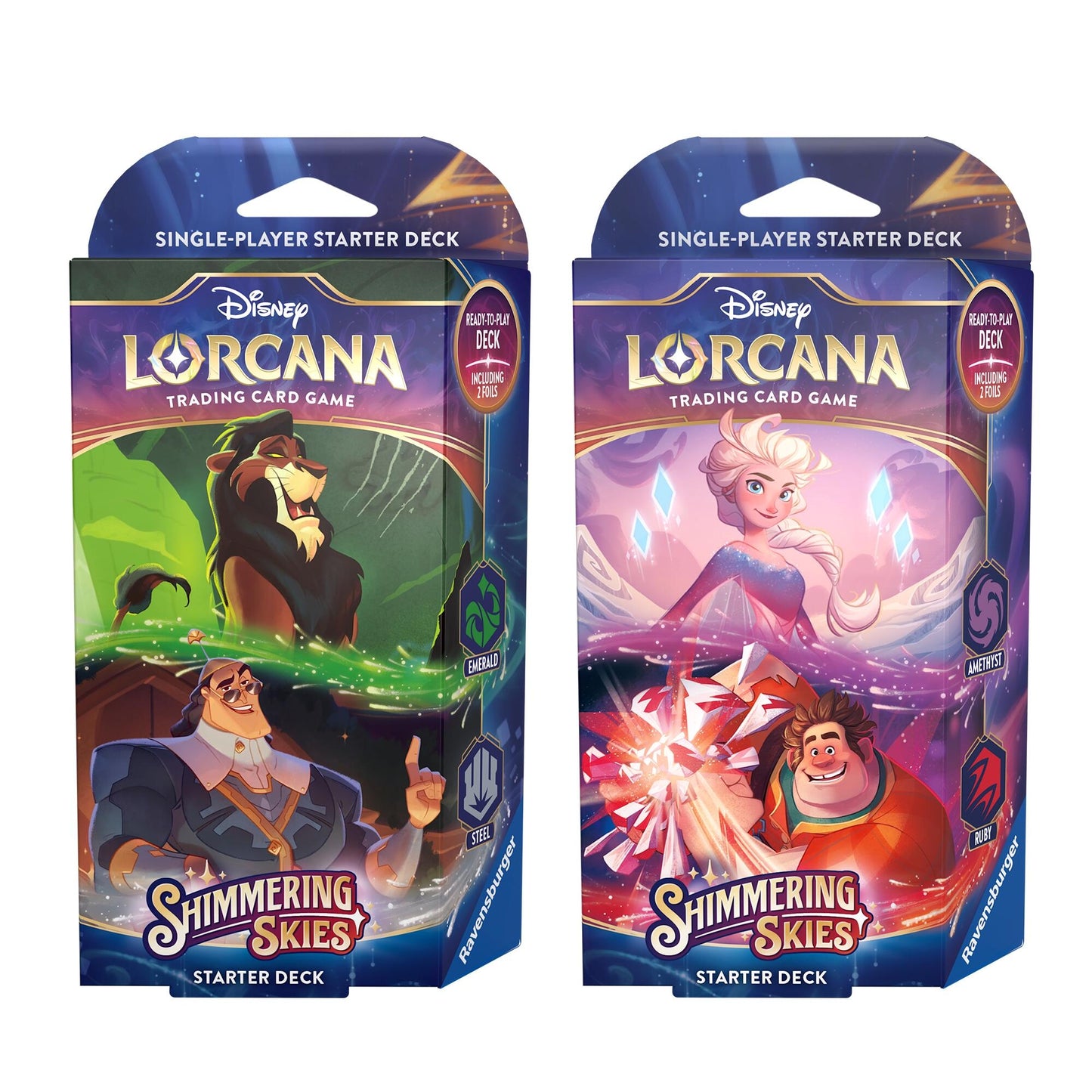 Disney Lorcana Shimmering Skies Starter Deck Set of 2 [5]