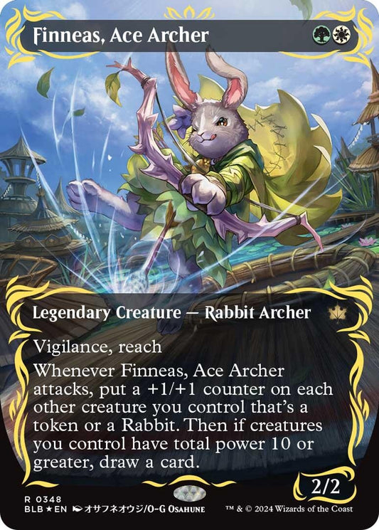 Finneas Ace Archer (Borderless) (Raised Foil) (348) [BLB]