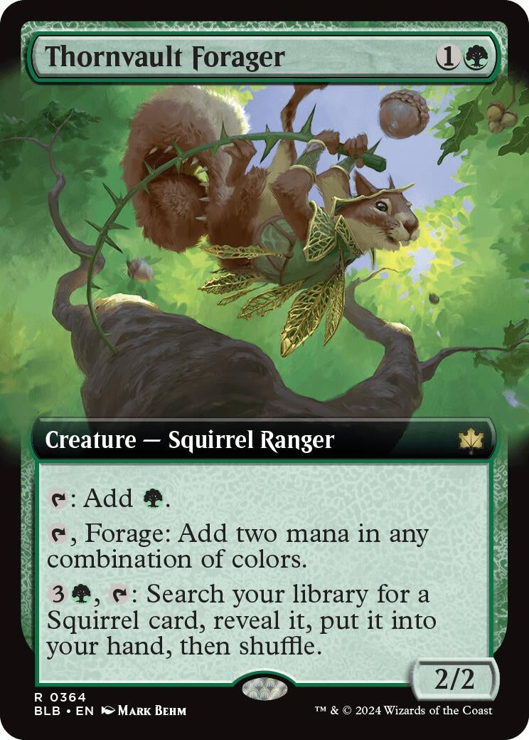 Thornvault Forager (Extended Art) (364) [BLB]