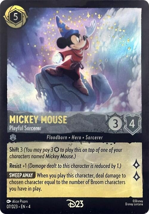 Mickey Mouse Playful Sorcerer (7) [D23]