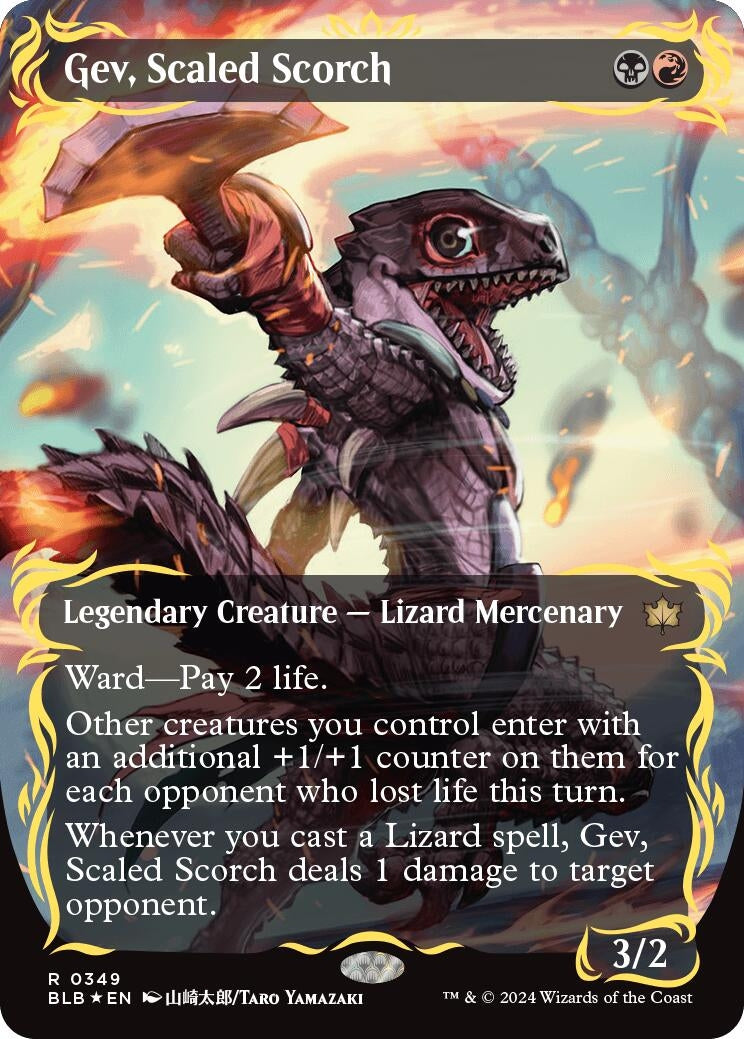 Gev Scaled Scorch (Borderless) (Raised Foil) (349) [BLB]