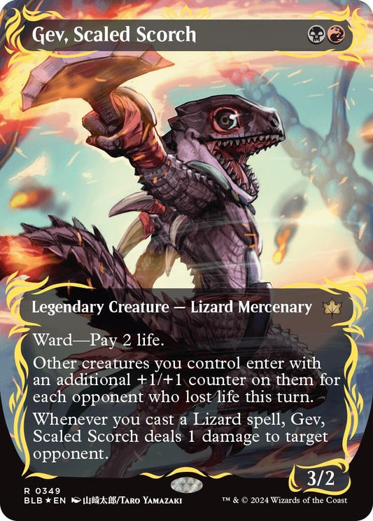 Gev Scaled Scorch (Borderless) (Raised Foil) (349) [BLB]