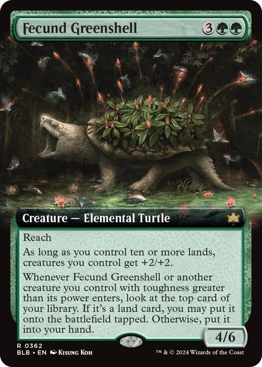 Fecund Greenshell (Extended Art) (362) [BLB]