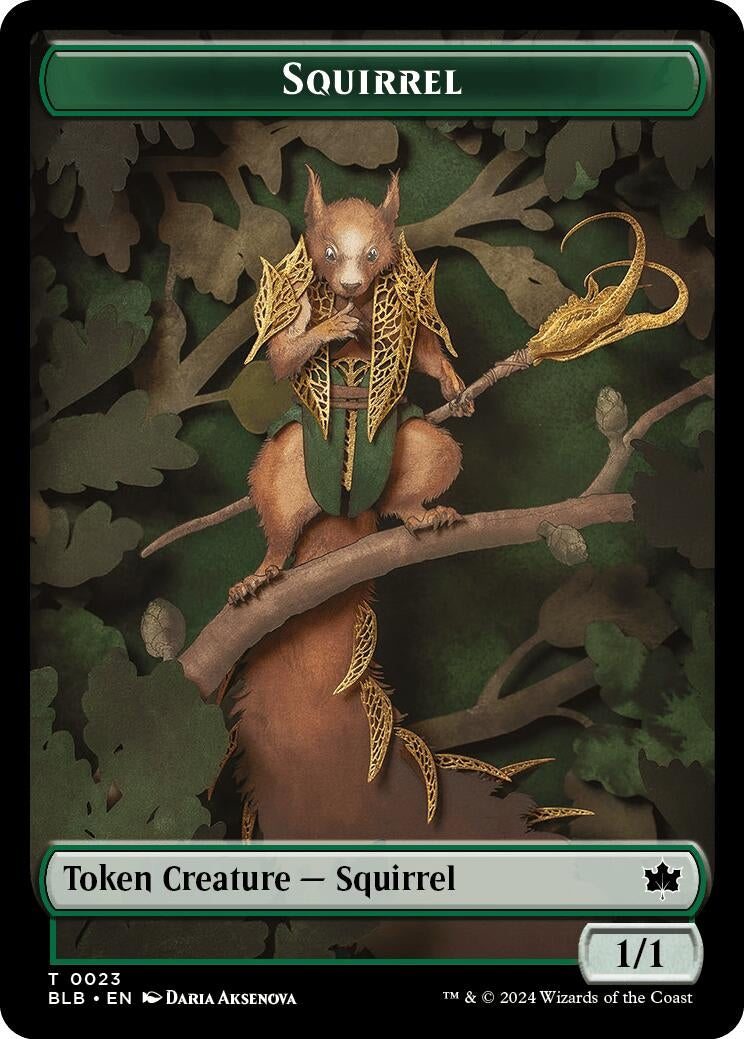 Squirrel Food Double Sided Token (23 // 27) [BLB]