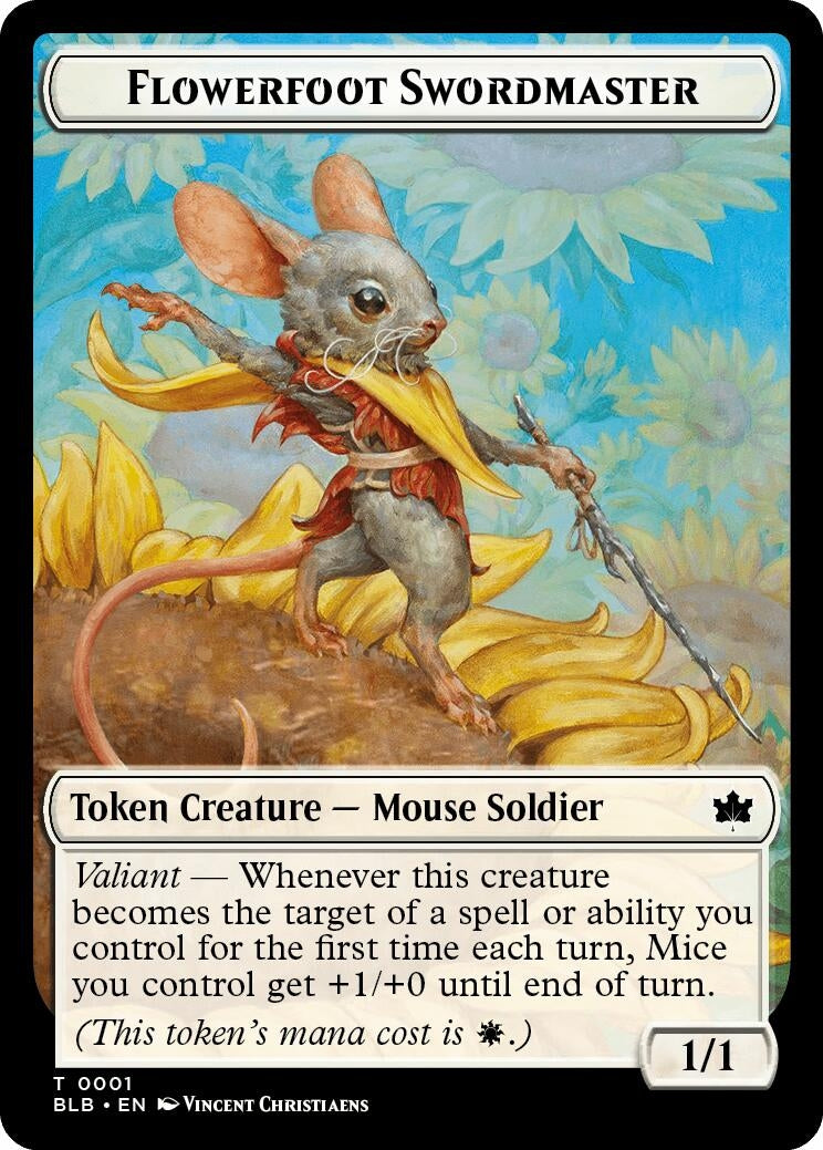 Flowerfoot Swordmaster Token (1) [BLB]