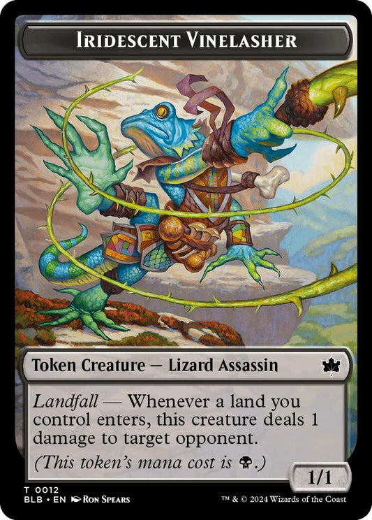 Iridescent Vinelasher Token (12) [BLB]