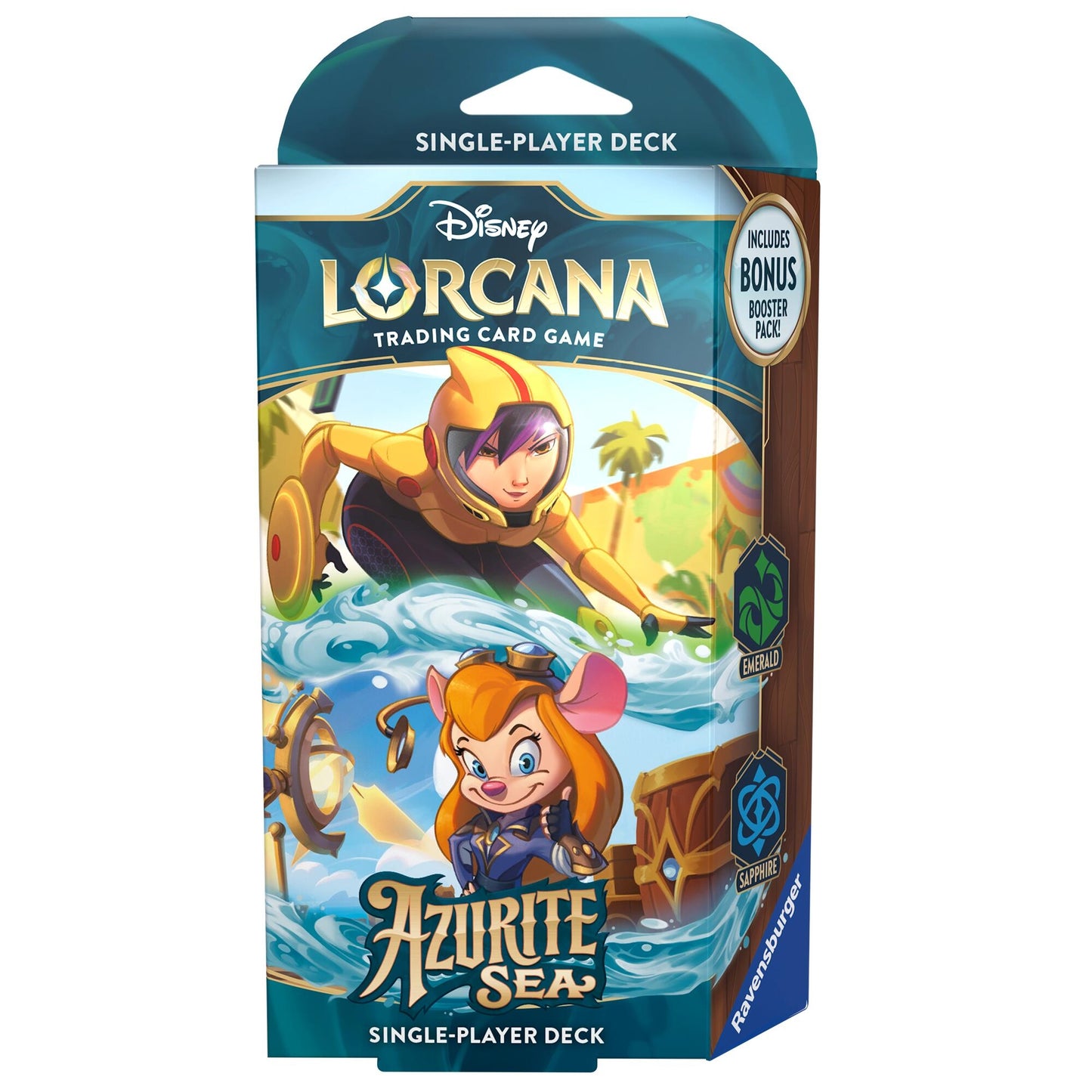 Disney Lorcana Azurite Sea Starter Deck Emerald and Sapphire [6]