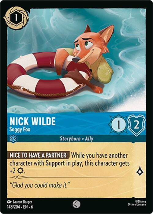 Nick Wilde Soggy Fox (148/204) [6]