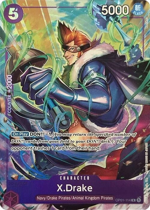 Image for X.Drake (Premium Card Collection -Best Selection Vol. 2-) (OP01-114) [OP-PR]